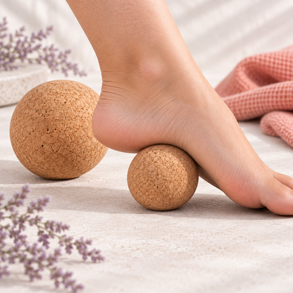 Cork Massage Ball Set — feature