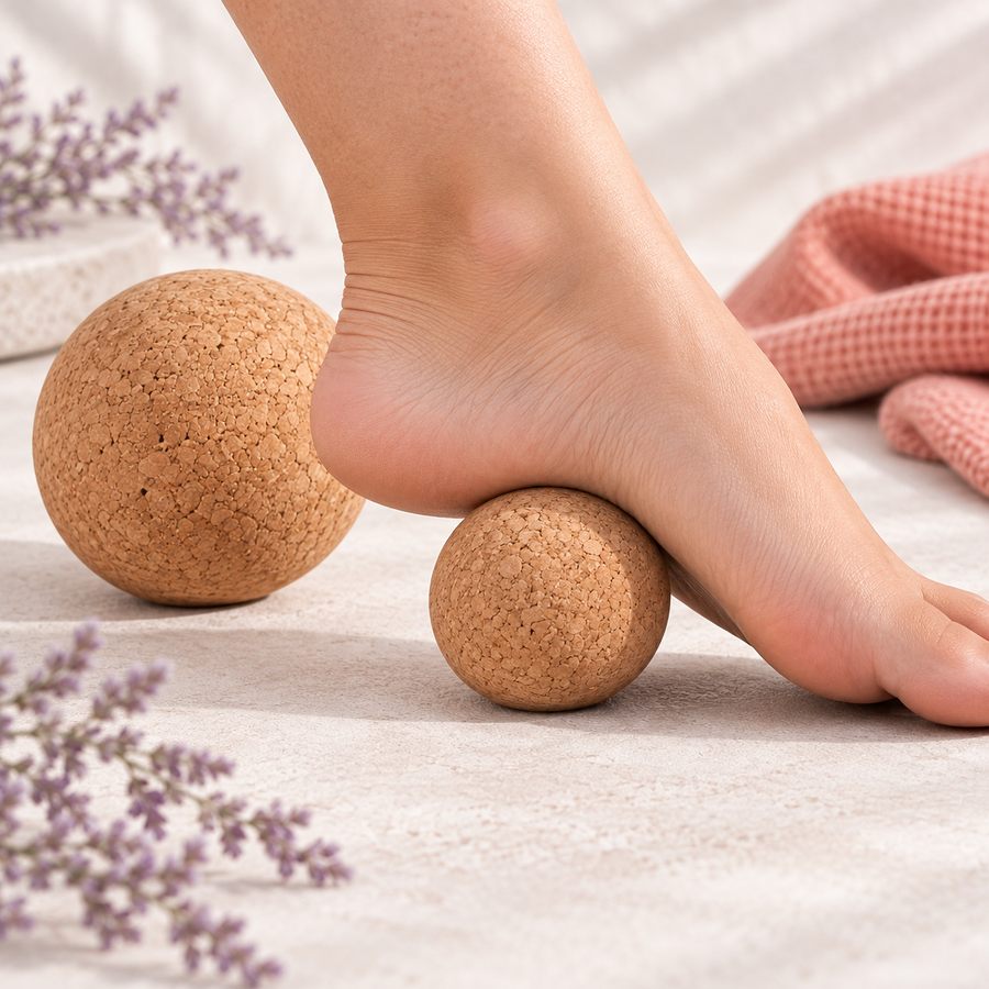 Cork Massage Ball Set — feature