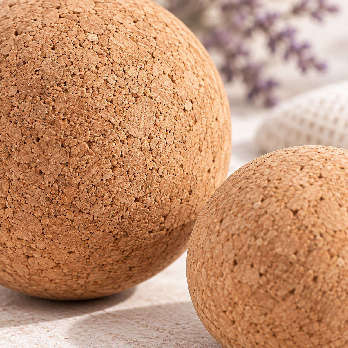 Cork Massage Ball Set — detail