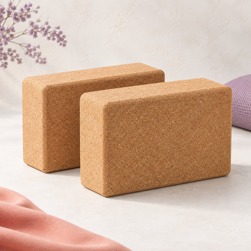 Cork Yoga Block Pair — hero