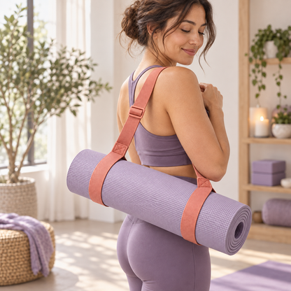 Exercise Mat Carry Strap — lifestyle