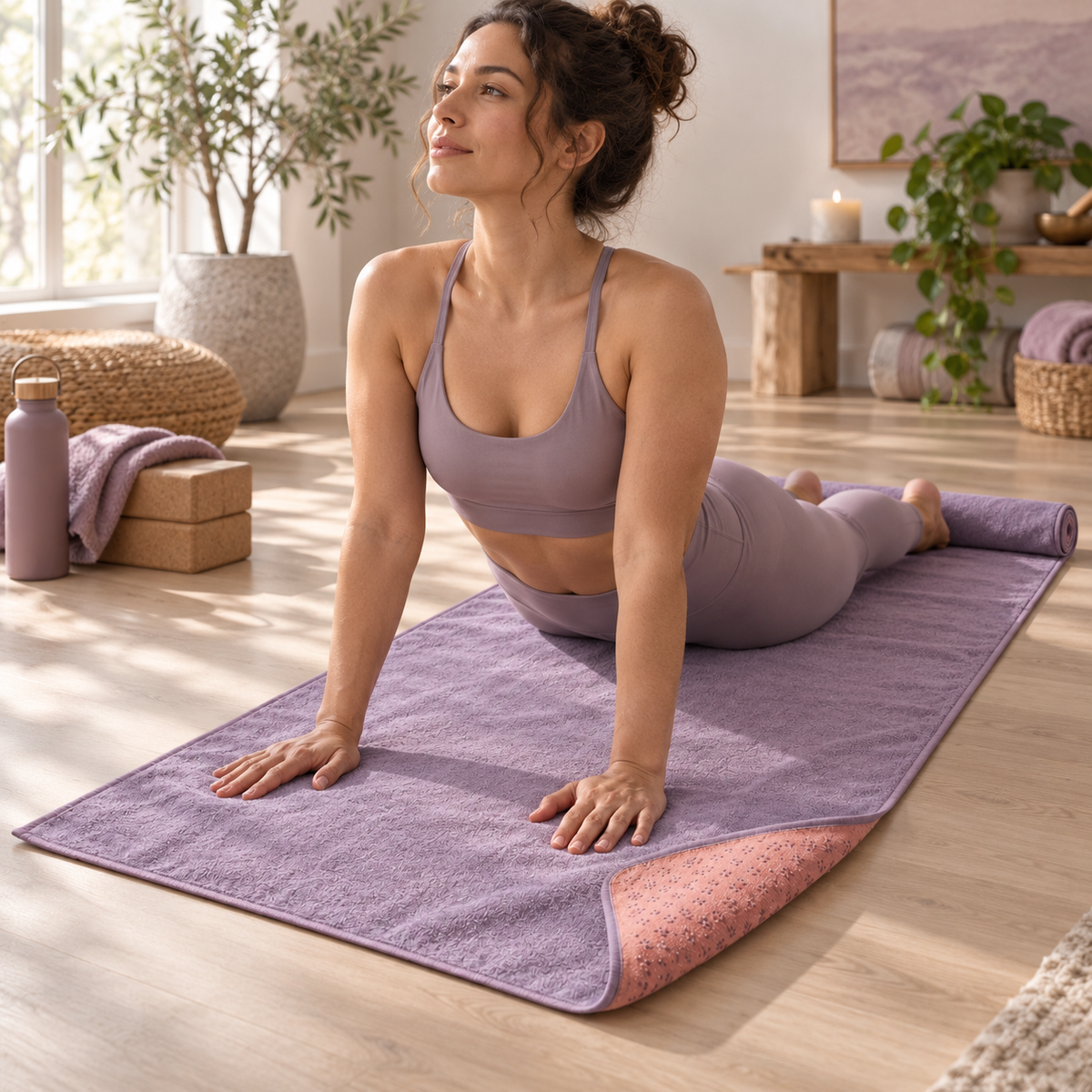 Non-Slip Yoga Towel — lifestyle