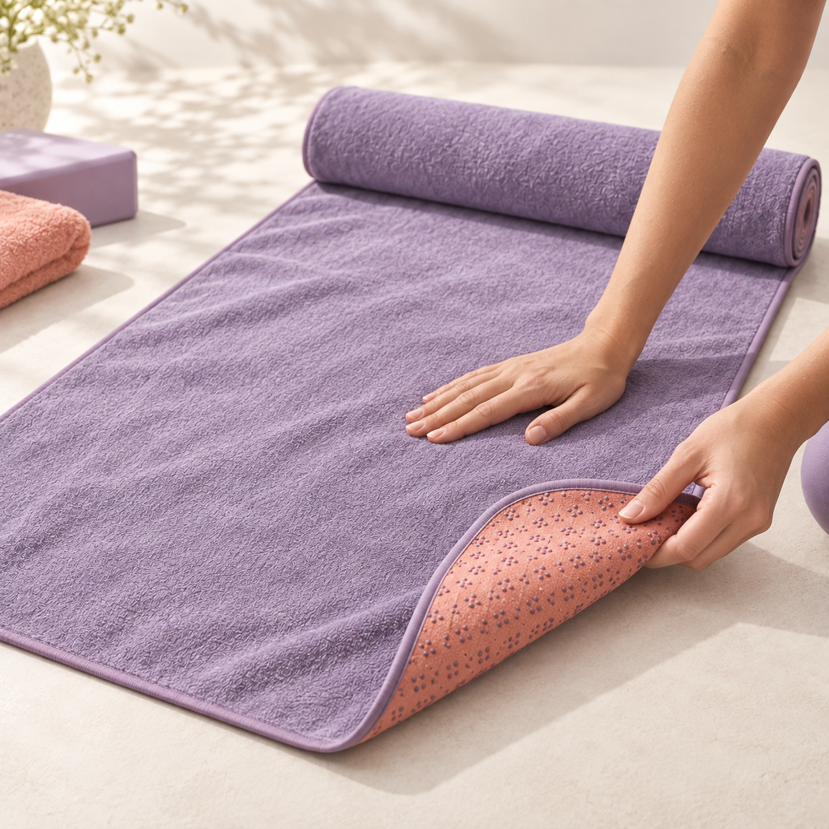 Non-Slip Yoga Towel — feature